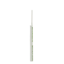 Paille Flexible Emballée PLA Blanc Ø5mm 21cm (250 Utés)