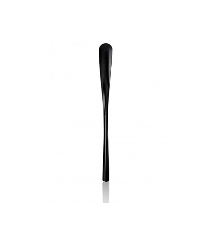 Plastic PS thee lepel "Stirrer Wave" zwart 14,8cm Plastic PS thee lepel "Stirrer Wave" zwart 14,8cm