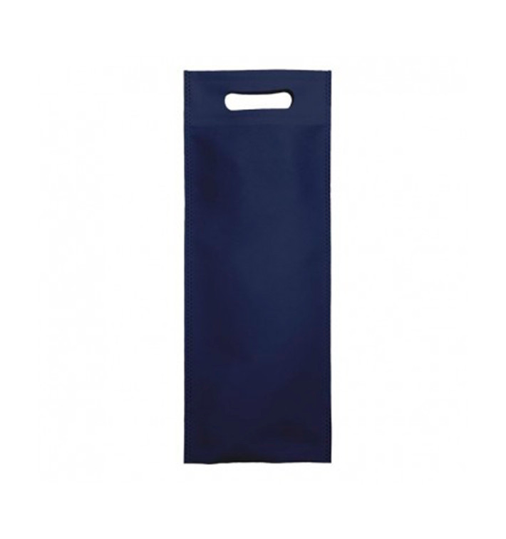 Niet geweven tas met gestanste handgrepen hemels blauw 17+10x40cm (25 stuks) Niet geweven tas met gestanste handgrepen hemels blauw 17+10x40cm (25 stuks)
