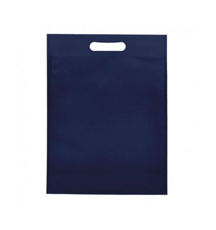 Niet geweven tas met gestanste handgrepen hemelsblauw 30+10x40cm (25 stuks) Niet geweven tas met gestanste handgrepen hemelsblauw 30+10x40cm (25 stuks)