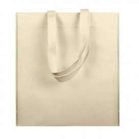 Sac Non-Tissé avec Anses Longues Crème 38x42cm (200 Utés)