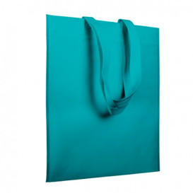 Sac Non-Tissé avec Anses Longues Aigue-Marine 38x42cm (200 Utés)