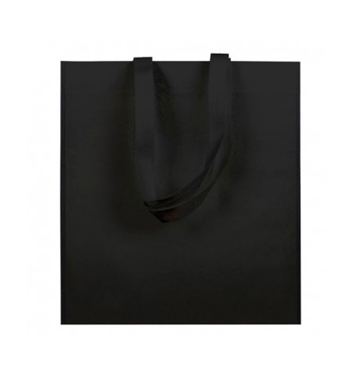 Niet geweven tas met korte hengsels zwart 38x42cm (25 stuks) Niet geweven tas met korte hengsels zwart 38x42cm (25 stuks)