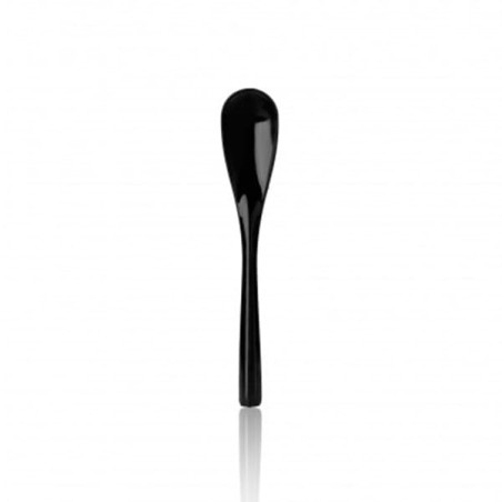Plastic PS thee lepel "Mokkalepel" zwart 10cm (2000 stuks)