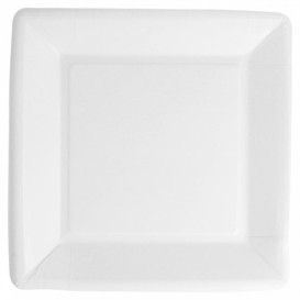 Papieren bord Biocoated wit Vierkant 23cm (20 stuks) 