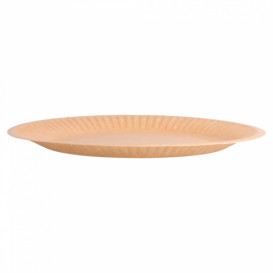 Papieren bord Biocoated Naturel Relief 18 cm (20 stuks) 