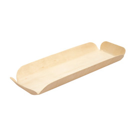 Houten steunplateau dienblad Rectangular 22x8x2 cm (200 stuks)