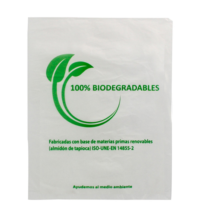 Plastic zak 100% biologisch afbreekbaar 30x40cm (100 stuks) Plastic zak 100% biologisch afbreekbaar 30x40cm (100 stuks)