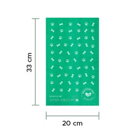Plastic zak voor uitwerpselen van honden 100% bio 20x33cm (100 stuks)