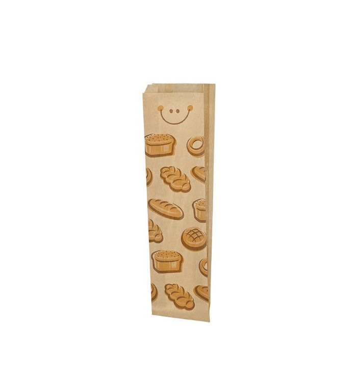 Papieren voedsel zak "Panes" 9+5x50cm (1000 stuks) Papieren voedsel zak "Panes" 9+5x50cm (1000 stuks)