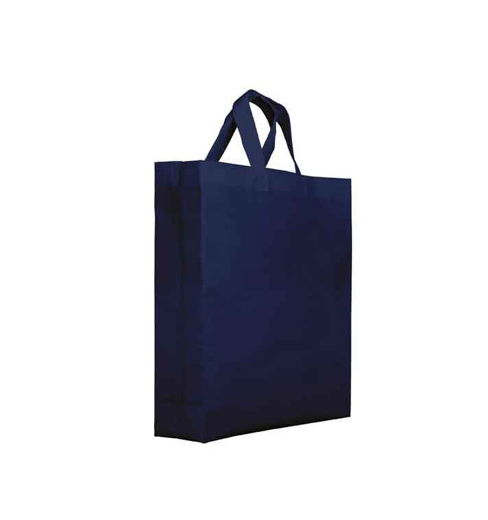 Sac Non-Tissé PREMIUM avec Anses Courtes Bleu Marine 25+10x30cm (200 Utés) Sac Non-Tissé PREMIUM avec Anses Courtes Bleu Marine 25+10x30cm (200 Utés)