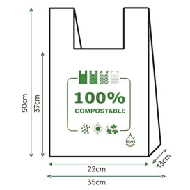 Sac à Bretelles 100% Compostable 35x50cm (2000 Utés)