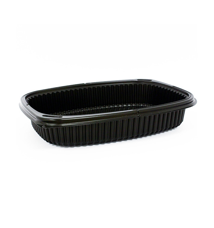 Plastic PP Container Rechthoekige vorm 1250ml 25,5x18,9x4,5cm (320 stuks) Plastic PP Container Rechthoekige vorm 1250ml 25,5x18,9x4,5cm (320 stuks)