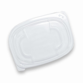 Plastic Deksel transparant Container PP 400/600ml 19x14x2cm (20 stuks) 