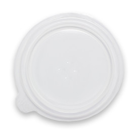 Couvercle PP Translucide Bol 350/400ml Ø120x18mm (100 Utés)