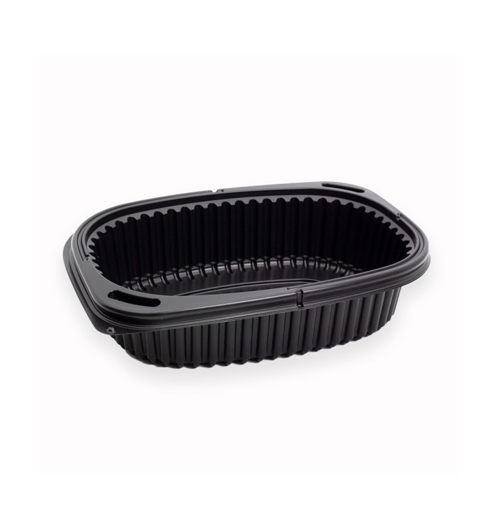 Barquette Rectangulaire PP Noir 600ml 190x140x48mm (480 Utés) Barquette Rectangulaire PP Noir 600ml 190x140x48mm (480 Utés)