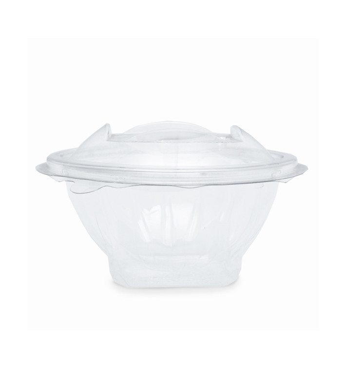 Plastic saladekom APET Rond vormig transparant 150ml Ø12cm (21 stuks) Plastic saladekom APET Rond vormig transparant 150ml Ø12cm (21 stuks)