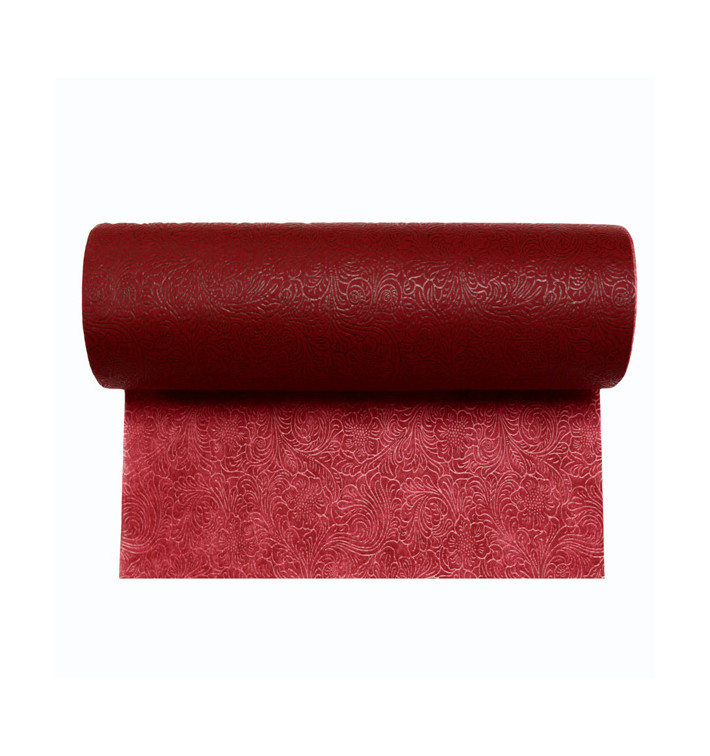 Nappe Rouleau en Non-Tissé PLUS Bourgogne 0,4x50m P30cm (1 Uté) Nappe Rouleau en Non-Tissé PLUS Bourgogne 0,4x50m P30cm (1 Uté)