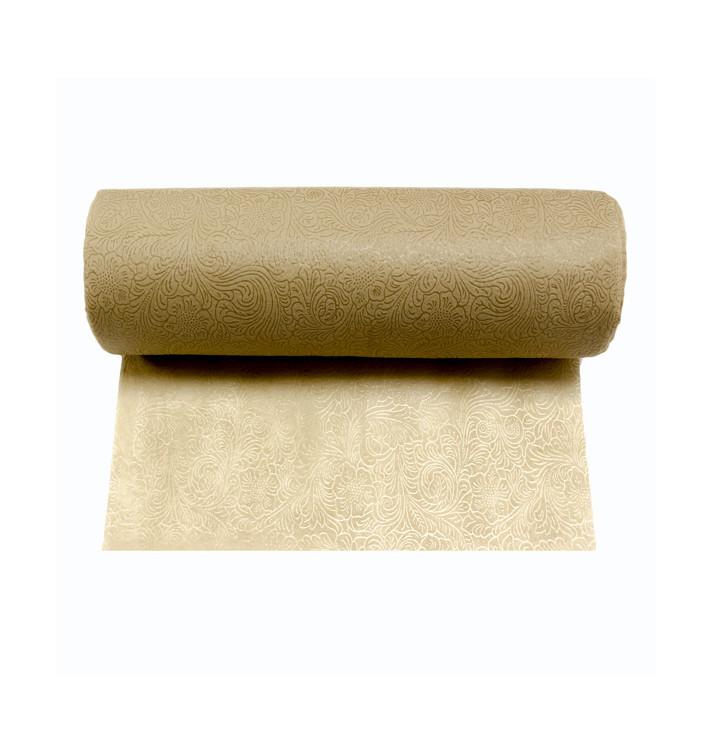 Nappe Rouleau en Non-Tissé PLUS Beige 0,4x50m P30cm (1 Uté) Nappe Rouleau en Non-Tissé PLUS Beige 0,4x50m P30cm (1 Uté)