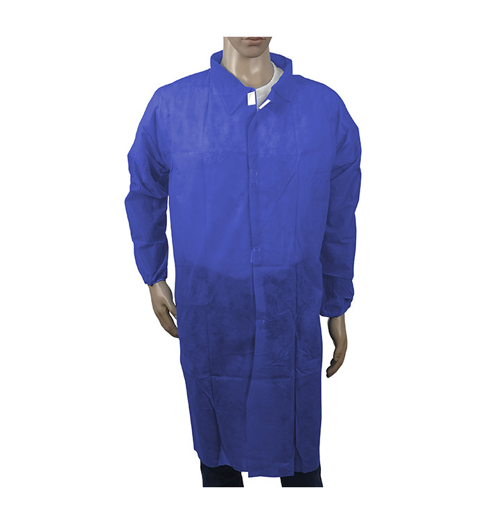 Wegwerp-laboratoriumjas NonWoven Velcro Donkerblauw XL (100 stuks) Wegwerp-laboratoriumjas NonWoven Velcro Donkerblauw XL (100 stuks)