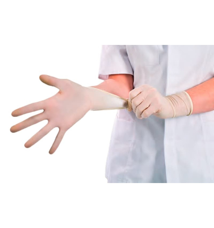 Gants en Latex Poudrés Blanc Taille XL AQL 1.5 (1000 Utés)