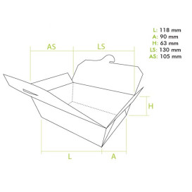 American Box Kleine Kraft 11,8x9x6,3cm (25 stuks)