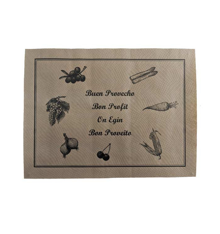 Papieren Placemats 30x40cm kraft "Rustiek" 40g (1000 stuks) Papieren Placemats 30x40cm kraft "Rustiek" 40g (1000 stuks)