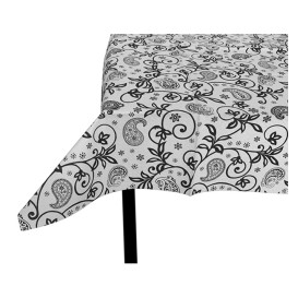 Nappe en papier 1,2x1,2m "Cachemire Noir" 37g (300 Unités)