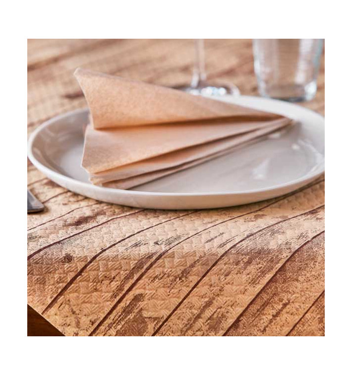 Nappe en papier 1x1m Kraft "Bois" 40g (400 Unités) Nappe en papier 1x1m Kraft "Bois" 40g (400 Unités)