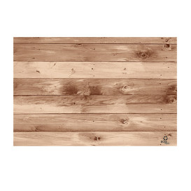 Papieren Placemats 30x40cm kraft "Hout" 40g (1000 stuks)