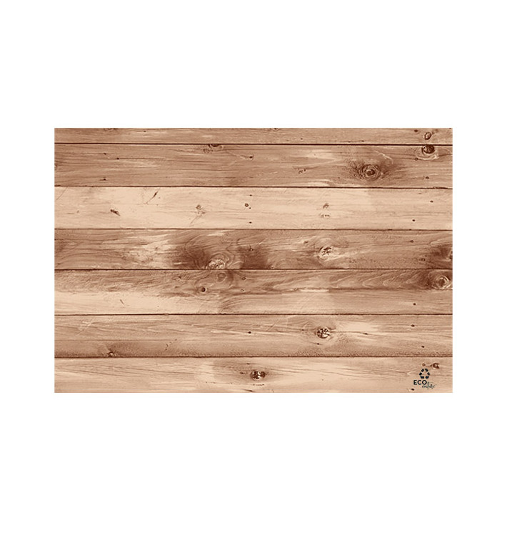 Papieren Placemats 30x40cm kraft "Hout" 40g (1000 stuks) Papieren Placemats 30x40cm kraft "Hout" 40g (1000 stuks)