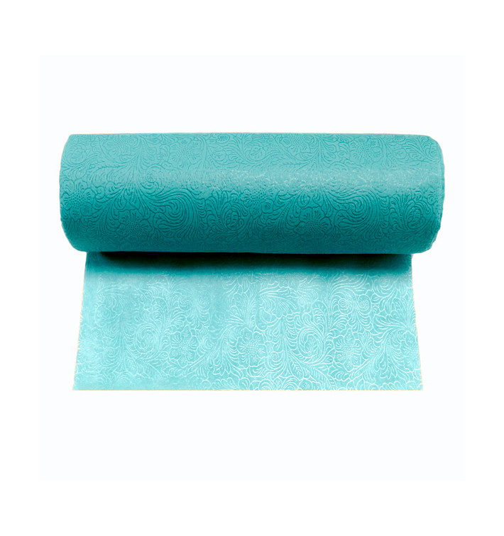 Niet geweven PLUS Tafelkleed rol Turkoois 1,2x45m P40cm (1 stuk) Niet geweven PLUS Tafelkleed rol Turkoois 1,2x45m P40cm (1 stuk)
