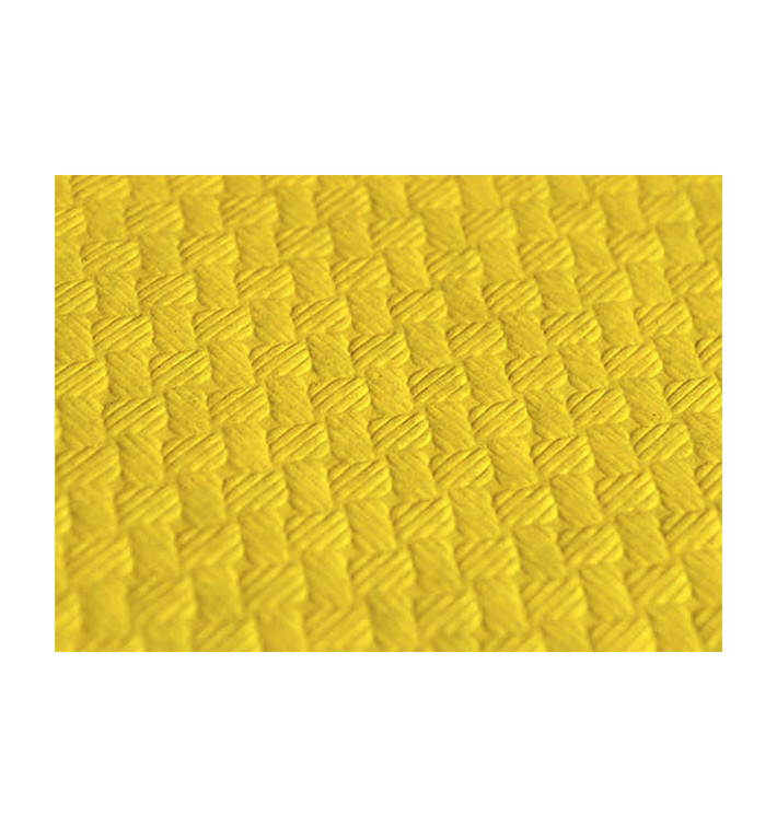 Nappe en papier 1,2x1,2 Mètre Jaune 40g (300 Unités) Nappe en papier 1,2x1,2 Mètre Jaune 40g (300 Unités)