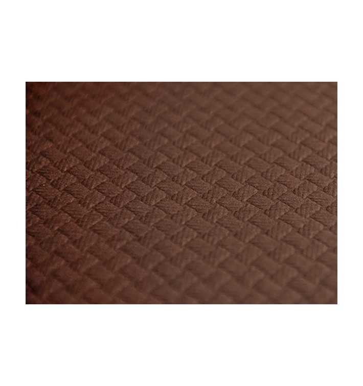 Nappe en papier 1,2x1,2 Mètre Marron 40g (300 Unités) Nappe en papier 1,2x1,2 Mètre Marron 40g (300 Unités)