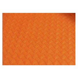 Voorgesneden papieren tafelkleed oranje 40g 1,2x1,2m (300 stuks) 