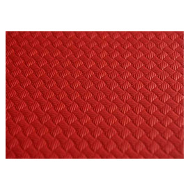 Voorgesneden papieren tafelkleed rood 40g 1,2x1,2m (300 stuks) 