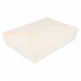 Boîte Carton Américaine Blanc 19,7x14x4,6cm 1470ml (200 Utés)