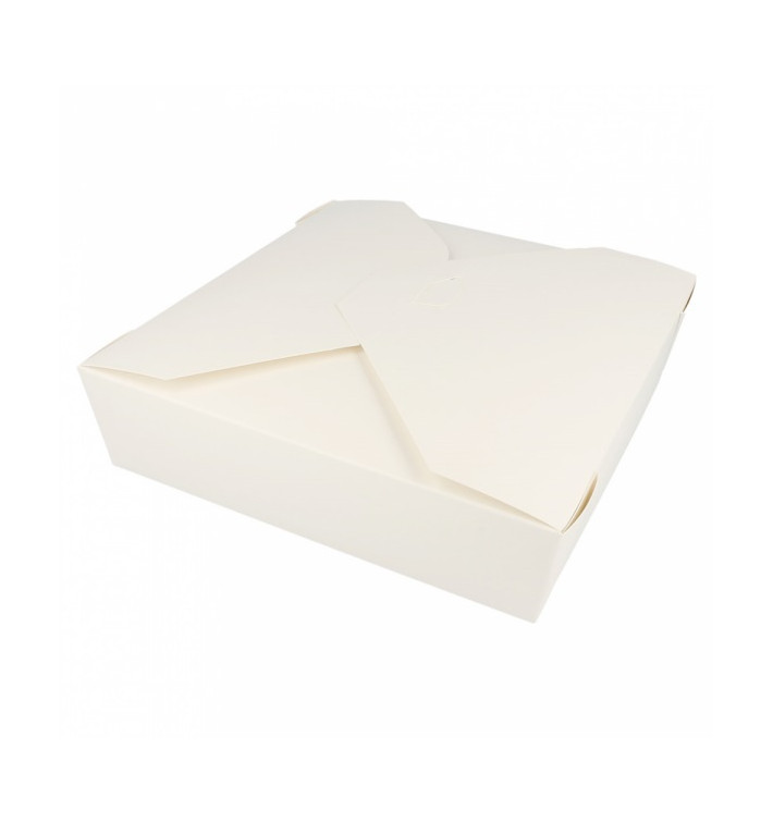 Boîte Carton Américaine Blanc 21,7x21,7x6cm 2910ml (140 Utés) Boîte Carton Américaine Blanc 21,7x21,7x6cm 2910ml (140 Utés)