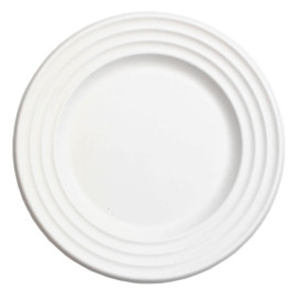 Assiette Canne à Sucre Premium Wave Blanc Ø18cm (600 Unités)