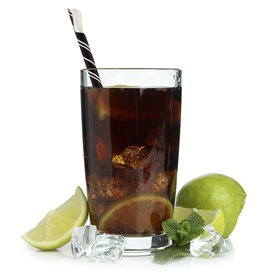 Paille Cuillère Papier Noir Emballée Blanc Ø8mm 21cm (5000 Utés)