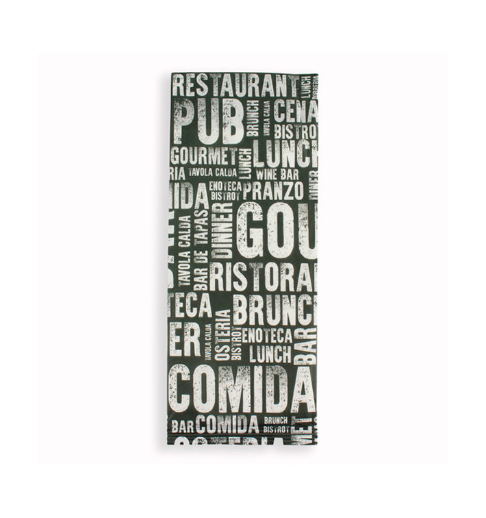 Enveloppe Porte-Couverts avec Serviettes "Gourmet" (1000 Utés) Enveloppe Porte-Couverts avec Serviettes "Gourmet" (1000 Utés)