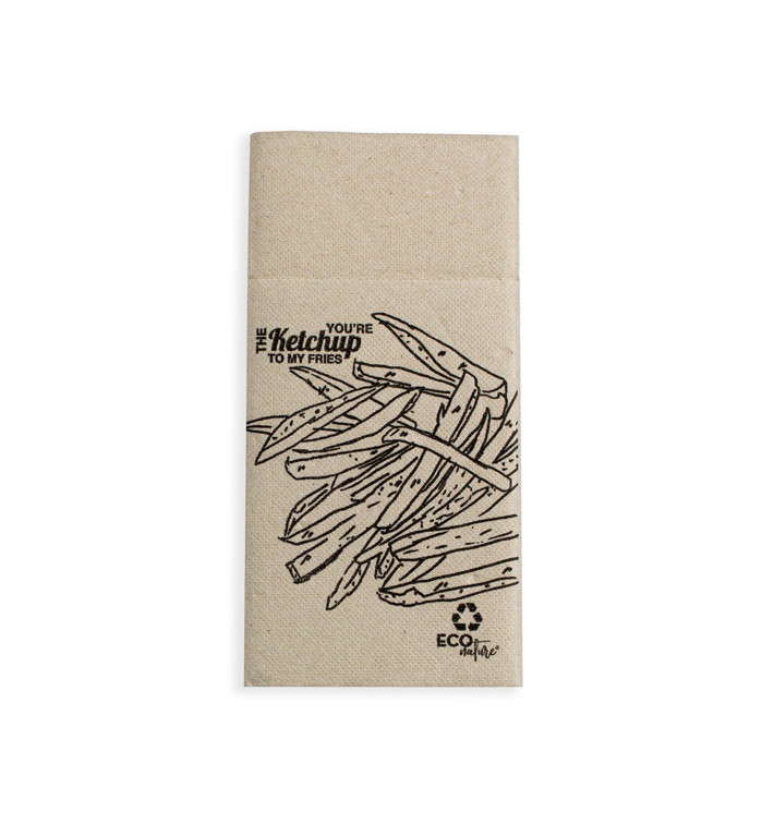 Serviette Kangourou en Papier Burguer 40x40 (960 Unités) Serviette Kangourou en Papier Burguer 40x40 (960 Unités)