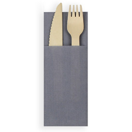 Serviette Kangourou en Papier Gris 30x40 (1200 Unités)