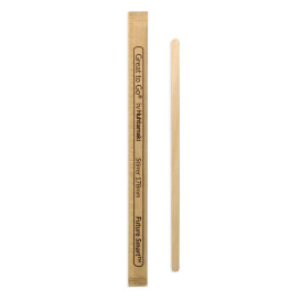 Agitateur en Bois Naturel pour Café Emballé 17,8cm (10000 Utés)