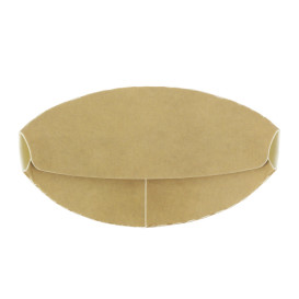 Gobelet Carton Ingraissable Effet Kraft avec Rabat 14Oz/420ml (50 Utés)