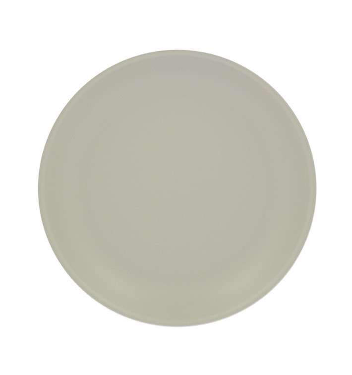 Assiette Réutilisable Premium PP Minéral Gris Ø21cm (54 Utés)