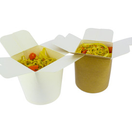 Papieren Take-Out Container 100% ECO Kraft 16Oz/480ml (50 stuks)