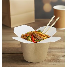 Boîte à Repas 100% ECO Effet Kraft 26Oz/780ml (500 Utés)