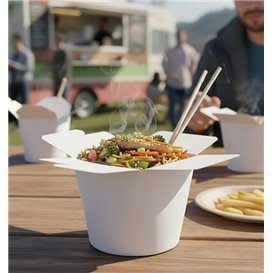 Boîte à Repas 100% ECO Blanc 26Oz/780ml (50 Utés)