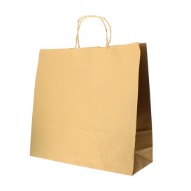 Sac en papier Kraft Hawanna avec Anses 100g 28x16x27cm (200 Utés)